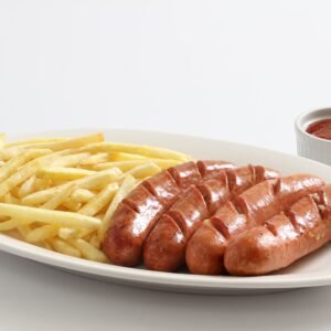 Smoked Hungarian Sausages with Fries