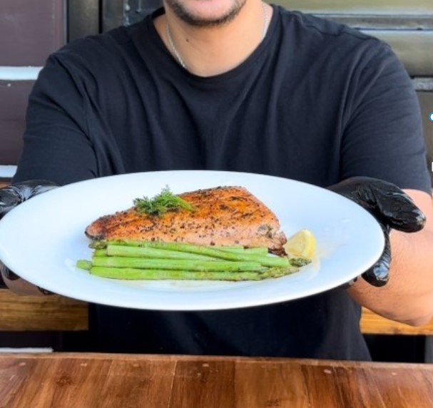 LENTEN SPECIAL Try our delicious salmon fillet steak!