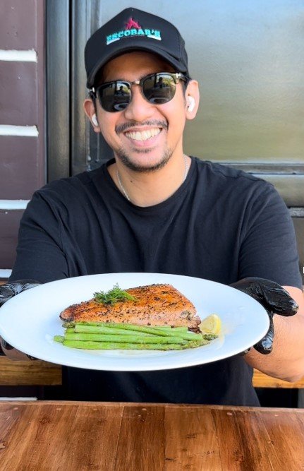 LENTEN SPECIAL Try our delicious salmon fillet steak!