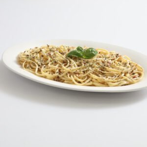 aglio e olio pasta platter